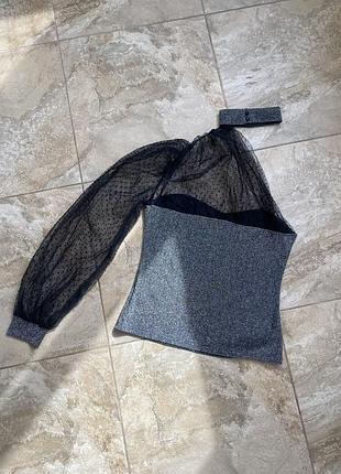 Блуза з люрексом shein