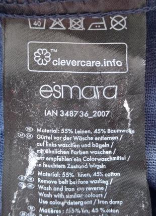 Esmara. льняное платье рубашка 48 размер.9 фото