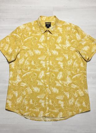 Брендова чоловіча сорочка на літо фирменная мужская рубашка f&f3 фото