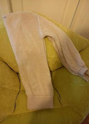 В'язаний светр світло-сірого кольору sisley