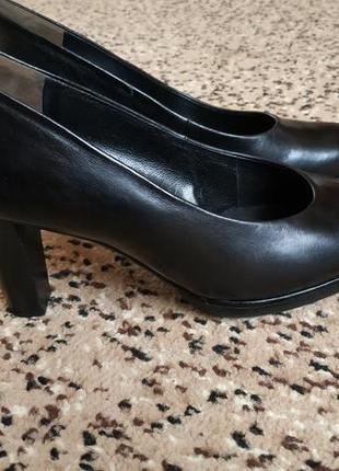 Туфли женские кожаные 25.5см4 фото