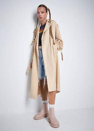Плащ тренч пальто zara cropp