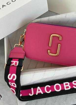 Сумка marc jacobs the snapshot pink purple (02064)