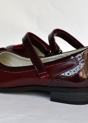 Модные стильные туфли бордо тм тom.m 33-38 5