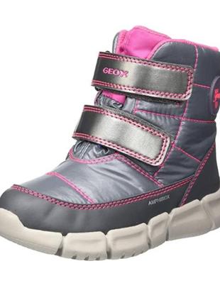 Зимові чобітки – дутики, черевики для дівчинки geox flexyper 20,21 р