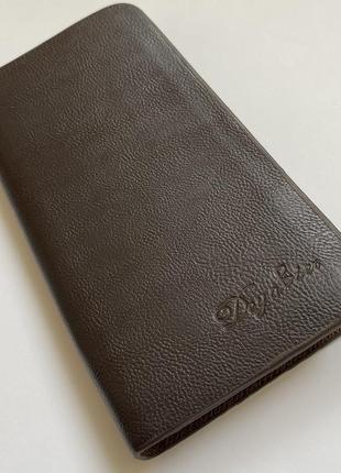Новый ! мужской клатч- кошелёк портмоне  коричневого цвета
