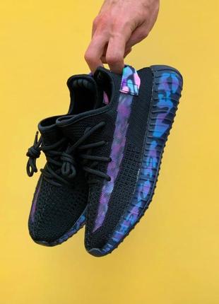 🔥кроссовки мужские женские adidas yeezy boost 350 v2 black multi4 фото