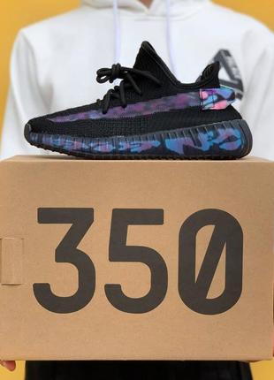 🔥кросівки чоловічі жіночі adidas yeezy boost 350 v2 black multi