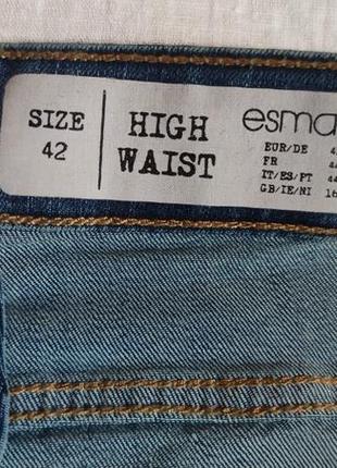 Жіночі однотонні джинси esmara, розмір m(42), сині7 фото