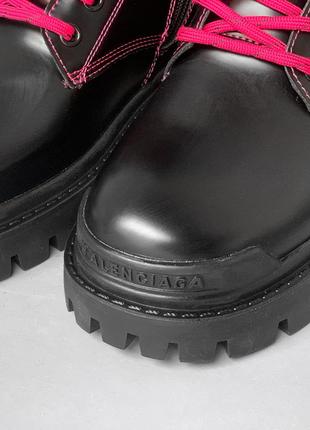 🔥ботинки женские balenciaga black tractor side-zip boots6 фото