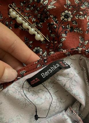 Бавовняна кофтинка bershka, блузка8 фото