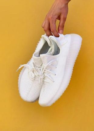 🔥кроссовки мужские adidas yeezy boost 350 v2 all white