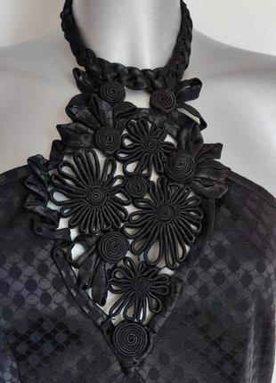 Сукня  karen millen чорного кольору з мереживом7 фото