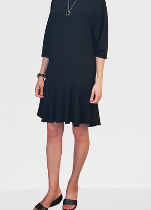 Стильне чорне плаття дорогий бренд tara jarmon, франція6 фото
