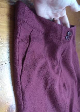 Красиві класичні штани бордо cerezas3 фото