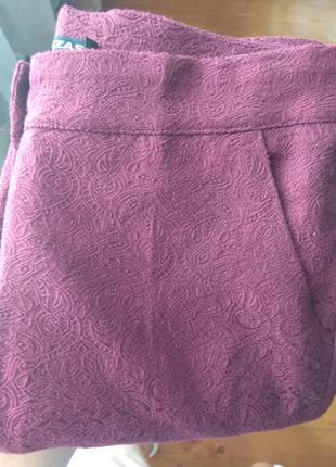 Красиві класичні штани бордо cerezas8 фото