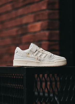 adidas forum beige, женские кроссовки адидас бежевые, кросівки жіночі адідас форум8 фото