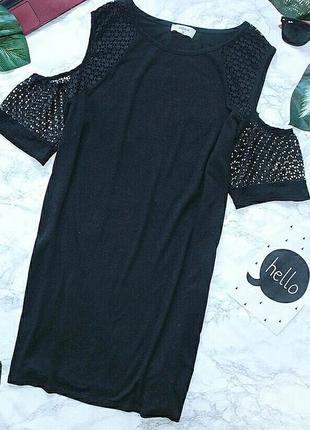 Натуральное платье-туника papaya с оголенными плечами вискоза