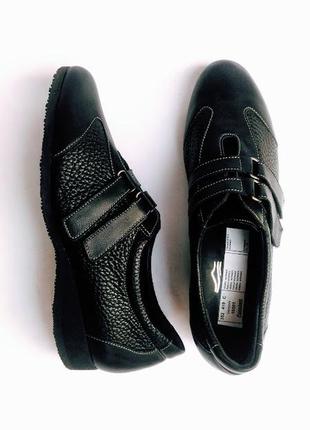 Стильные кожаные туфли сникерсы, монки schneider, швейцария, туфли на липучках6 фото