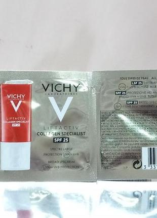 Vichy liftactiv collagen specialist антивіковий крем-догляд для корекції зморшок і контуру обличчя.