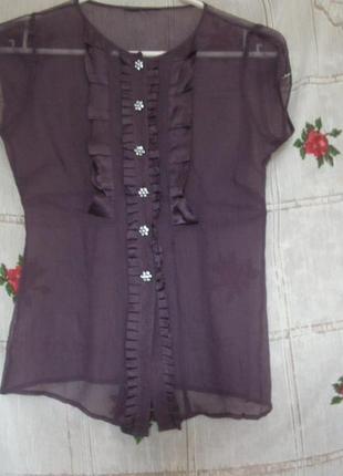 Блуза сиреневого цвета,р.6-8
