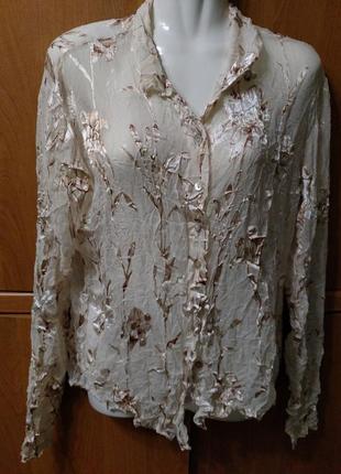 Блуза италия шелк1 фото