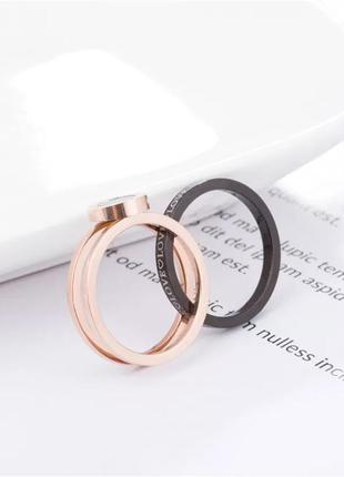 Кільце bvlgari медична сталь позолота перстень булгарі кольцо с циферблатом love5 фото