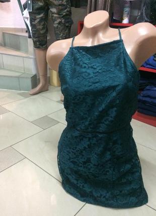 Кружевне міні плаття topshop