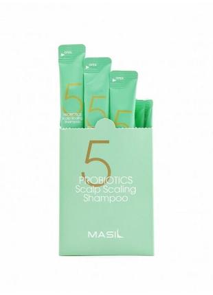 Шампунь для ухода за кожей голови с пробиотиками masil 5 probiotics scalp scaling shampoo по 8m2 фото