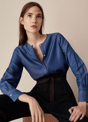 Massimo dutti джинсова сорочка ліоцел 38 xs s m