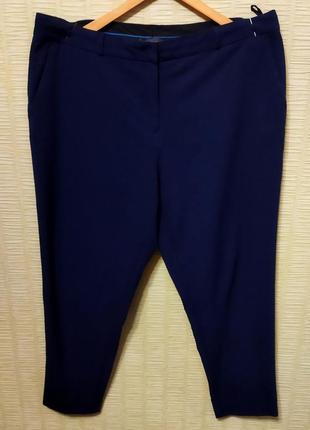 Классические брюки штаны глубокий сине-чернильный цвет2 фото