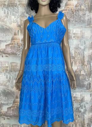 River island коттоновый сарафан р.34 /хs