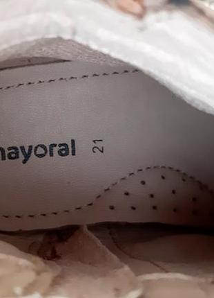 Оригінальні замшеві ботинки mayoral 21 розміру.8 фото