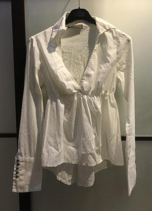 Класична блуза біла італія5 фото