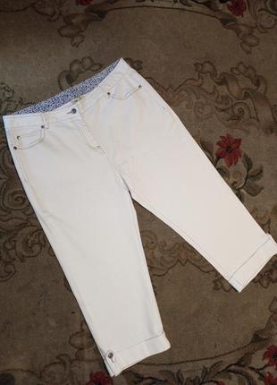 Стрейч-коттон,джинсовые капри-бриджи с карманами,большого размера,cotton traders3 фото