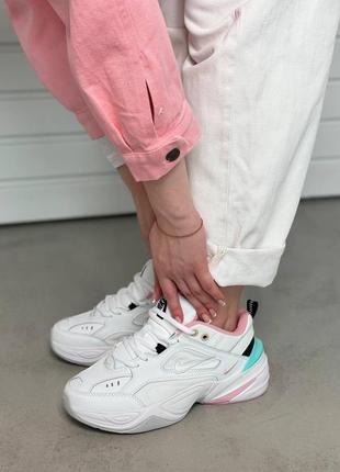 Жіночі кросівки nike m2k tekno white pink grey blue/   женские кроссовки найк м2к текно7 фото