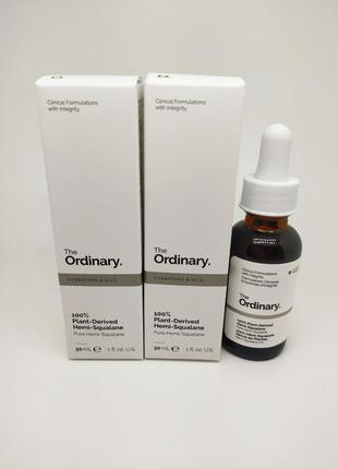 Легкое масло для кожи и волос the ordinary 100% plant-derived hemi-squalane1 фото