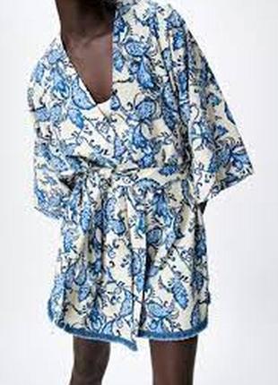 Нова колекція! стильне плаття кімоно халат zara, рр m-l1 фото