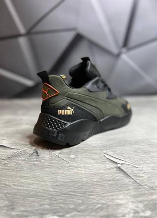 Шкіряні кросівки puma високоякісна натуральна м'яка шкіра.4 фото