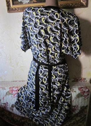 Супермодная расцветка- желтый с серым -летнее платье , casa/blanka 2