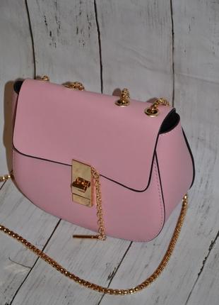 Новая женская розовая сумочка4 фото