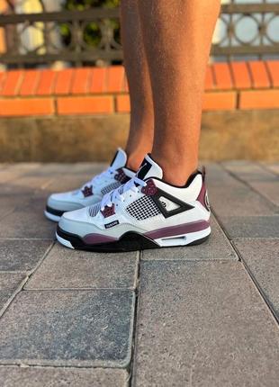 Чоловічі кросівки nike air jordan 4 retro psg paris saint-germain/ чоловічі кросівки найк аїр джордан