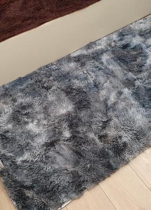 Килими і килимки сірі прямокутні 90х200см. килимок травичка в кімнату сірий. килимок приліжковий6 фото