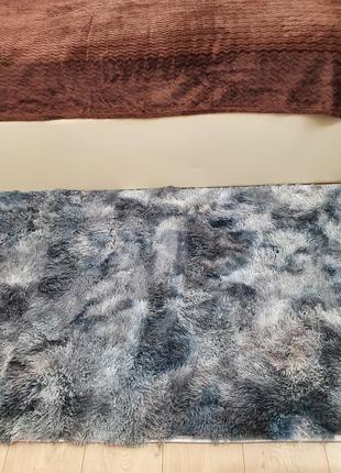 Килими і килимки сірі прямокутні 90х200см. килимок травичка в кімнату сірий. килимок приліжковий4 фото