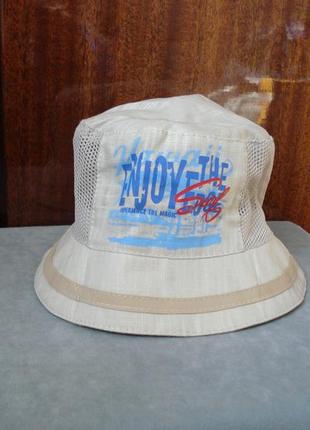 Хлопковая бежевая панама