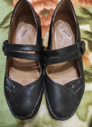 Стильні жіночі туфлі jana шкіра розмір 37