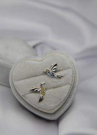 Сережки колібрі