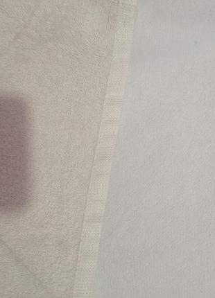 Махровий бавовняне великий пляжний рушник біле махра бавовна2 фото