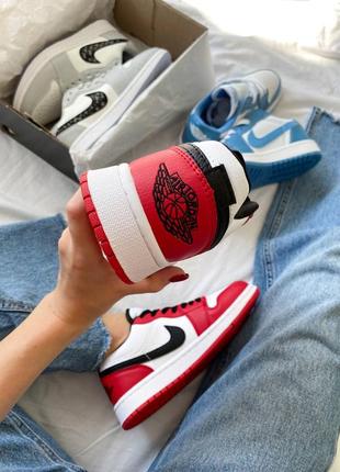 Кроссовки унісекс nike air jordan 1 full red4 фото