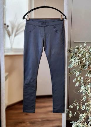 Сірі трикотажні бавовняні штани жіночі демисезон 🌺